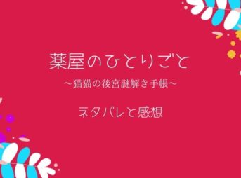 薬屋のひとりごとのネタバレ